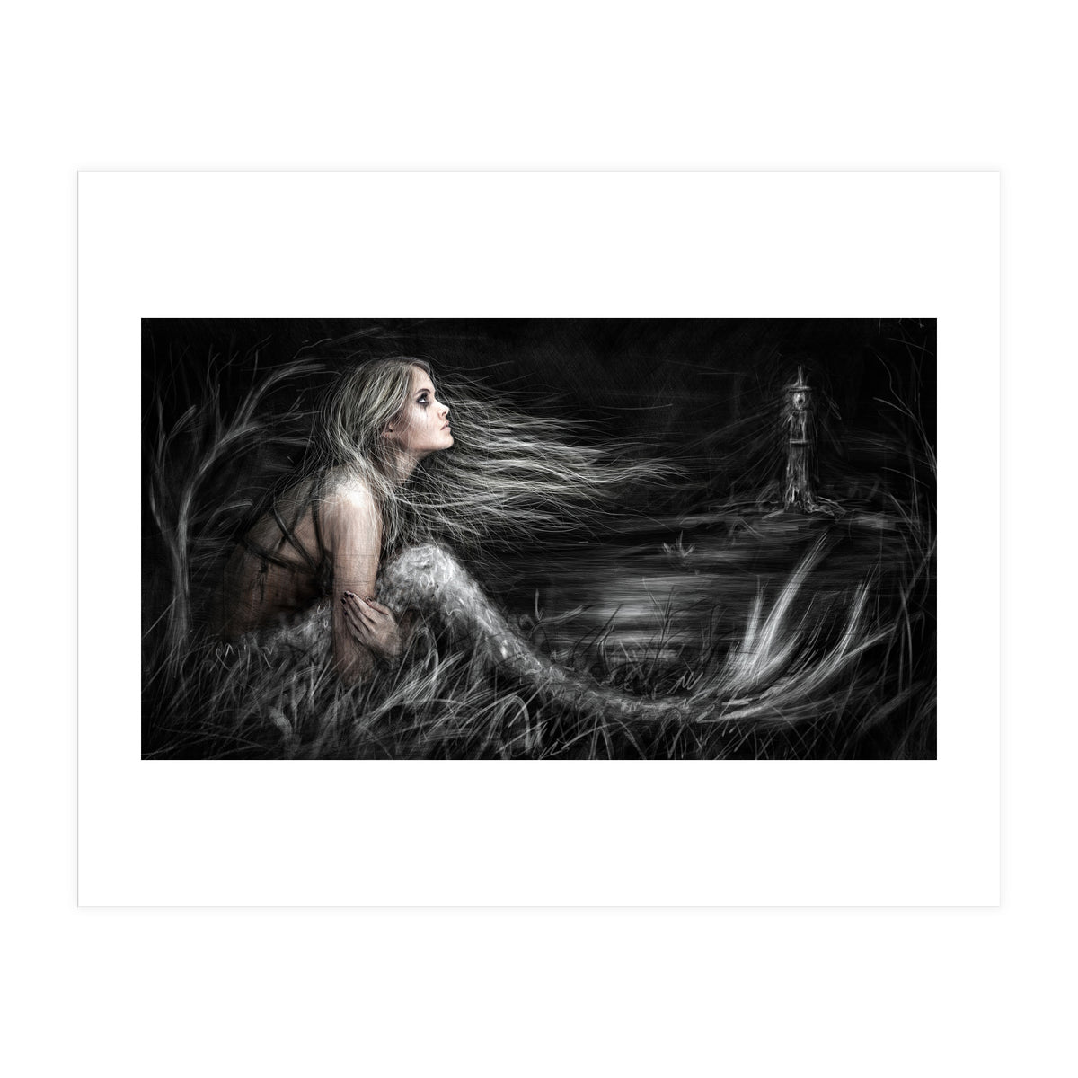 Mermaid At Midnight (Print Only)