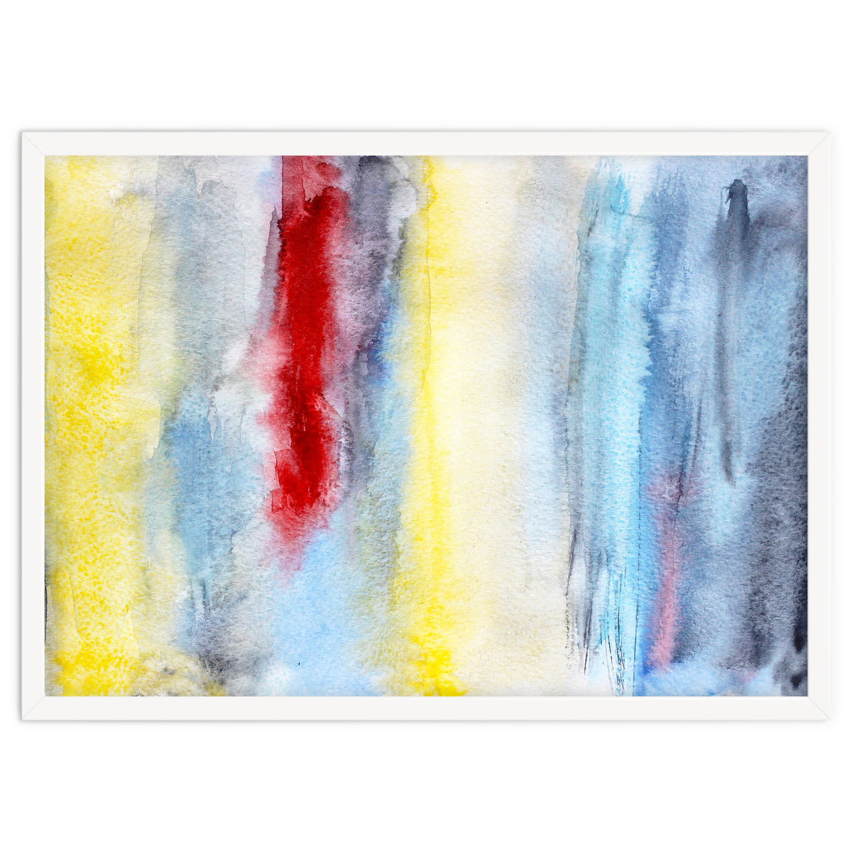 Touch of red || abstract watercolor