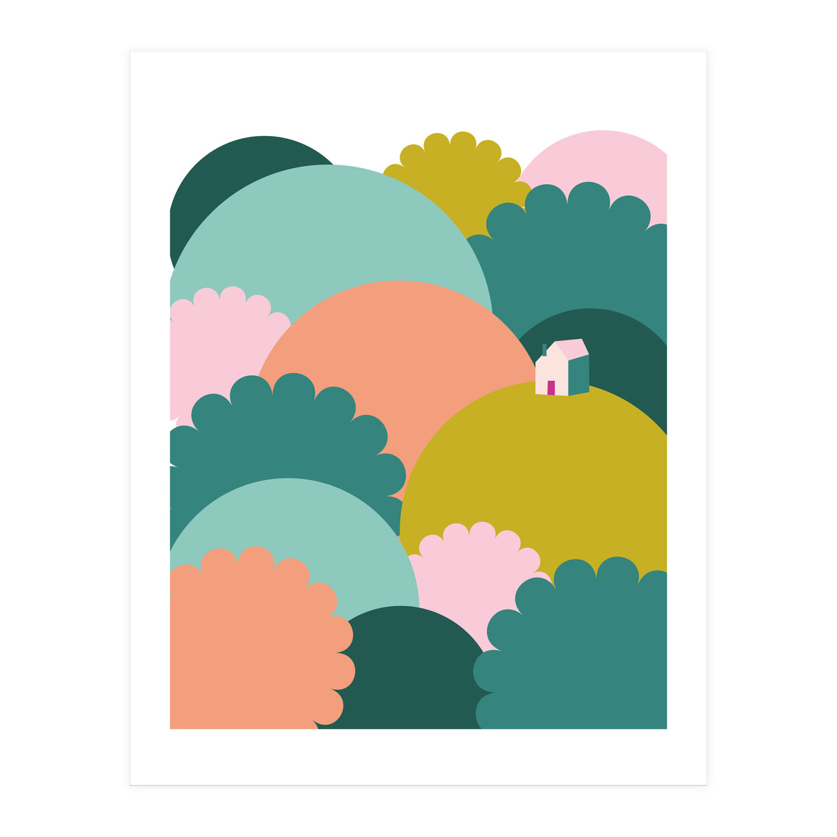 Mediterranean Landscape Colour1 Rgb  (Print Only)