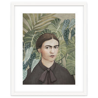 Frida With Plants