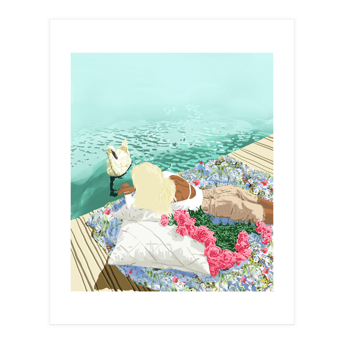 Heart Upon My Sleeve, Valentine's Day Love Bohemian (Print Only)