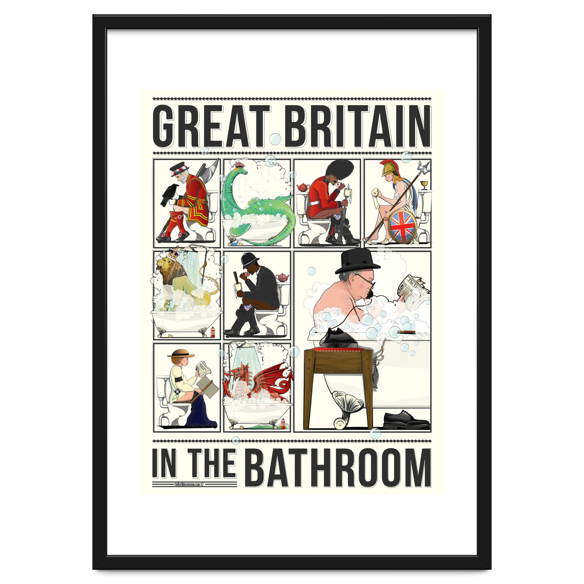 Great Britain in the Bath, Funny Bathroom Humour