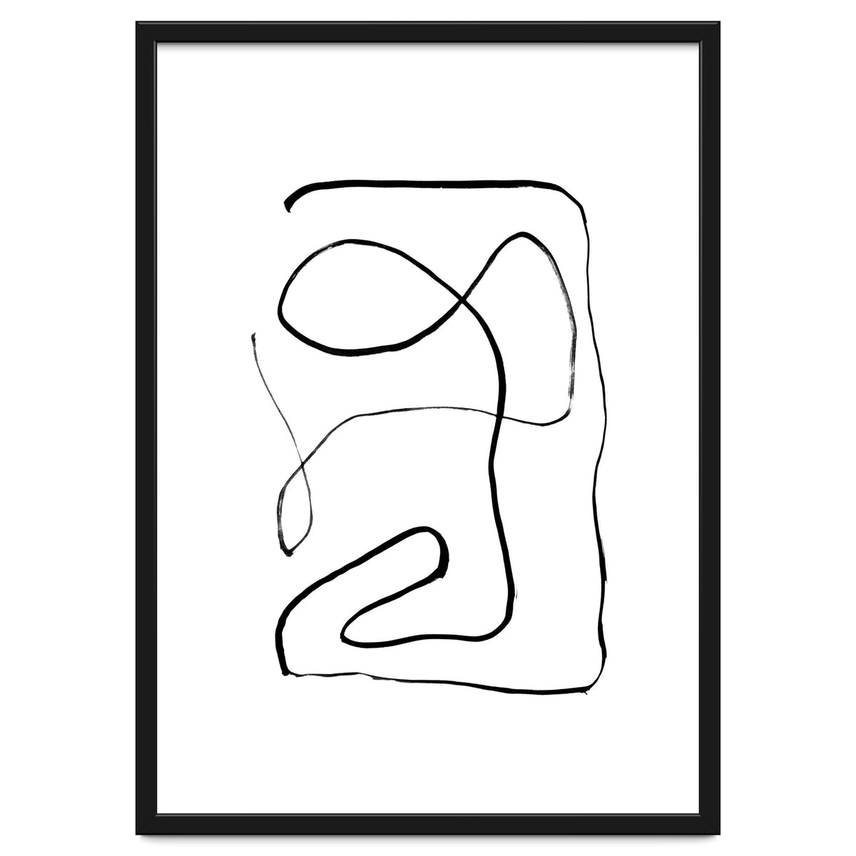 Mid-Century Line Art Print #2