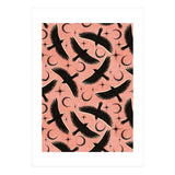 Black Birds With Moons (Print Only) thumbnail