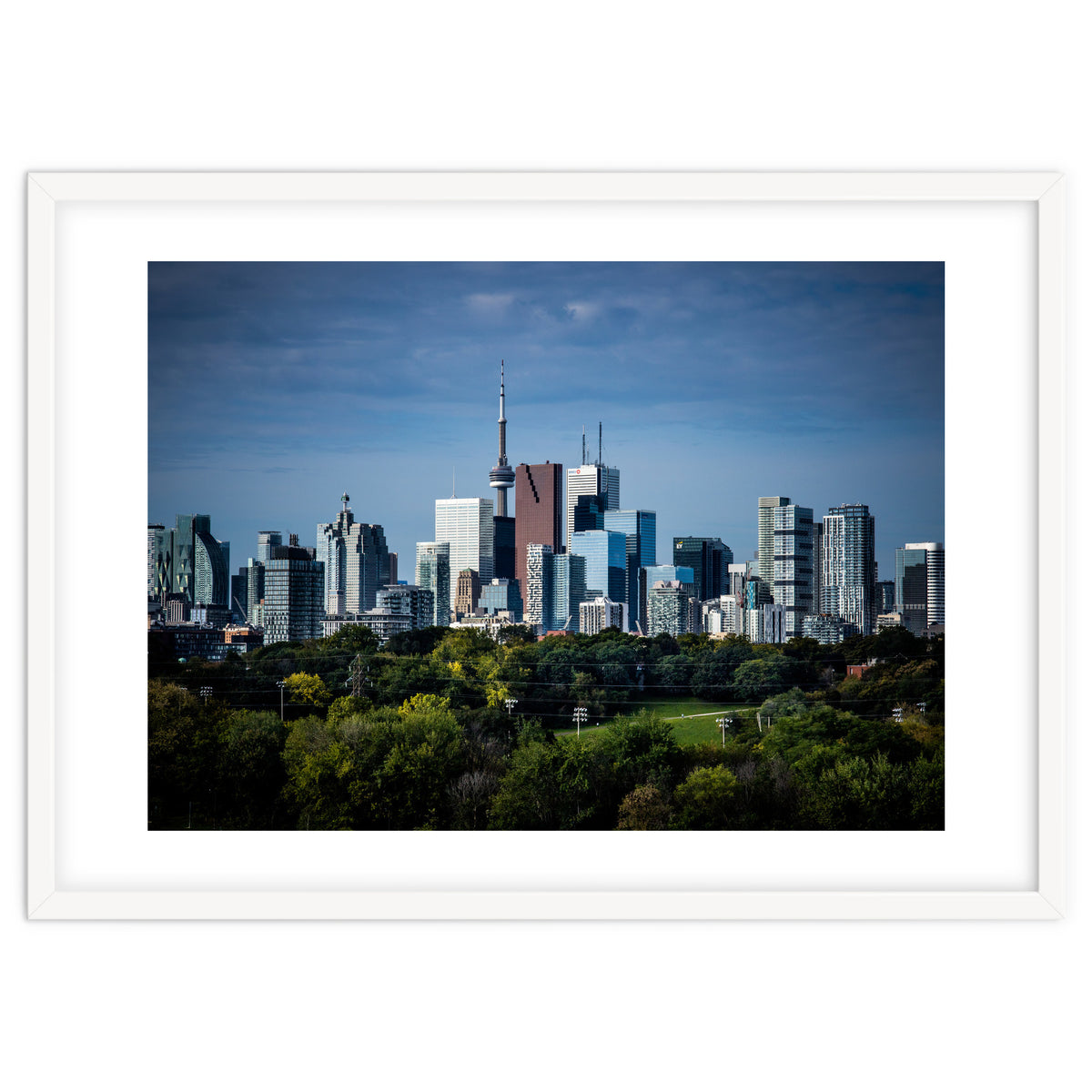 Toronto Skyline From Riverdale Park No 5 Color Version
