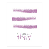 Text Art CHOOSE HAPPY | pink (Print Only) thumbnail