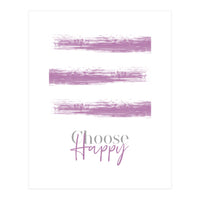 Text Art CHOOSE HAPPY | pink (Print Only)