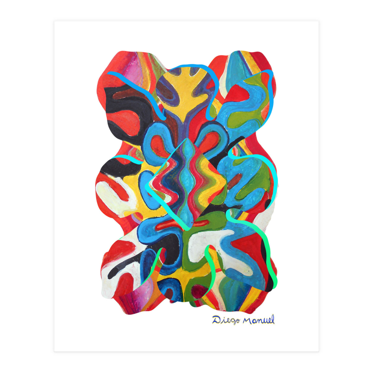 Pop Abstract Asimetrico 25 Copia (Print Only)