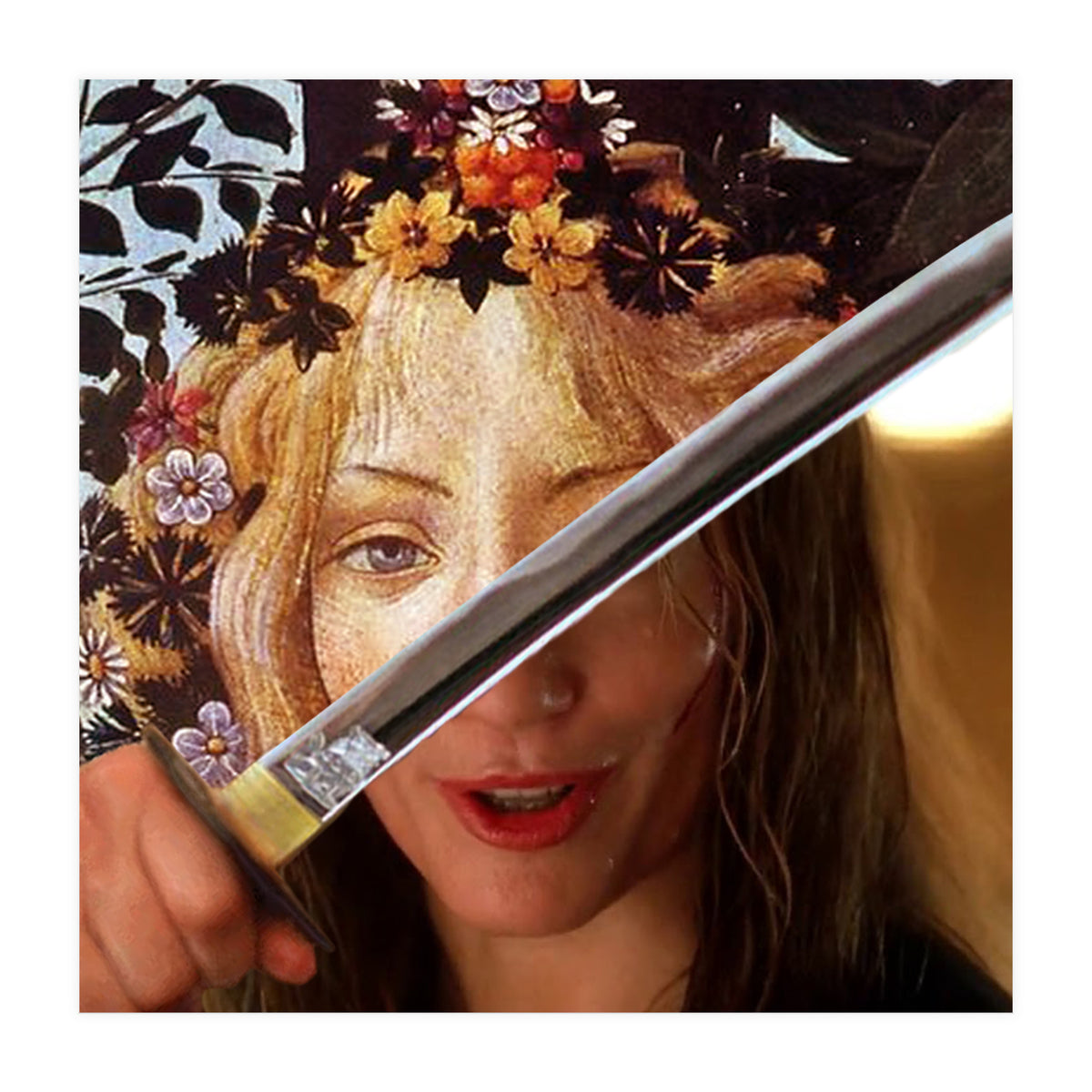 Botticelli's Flora & Black Mamba In Kill Bill (Print Only)