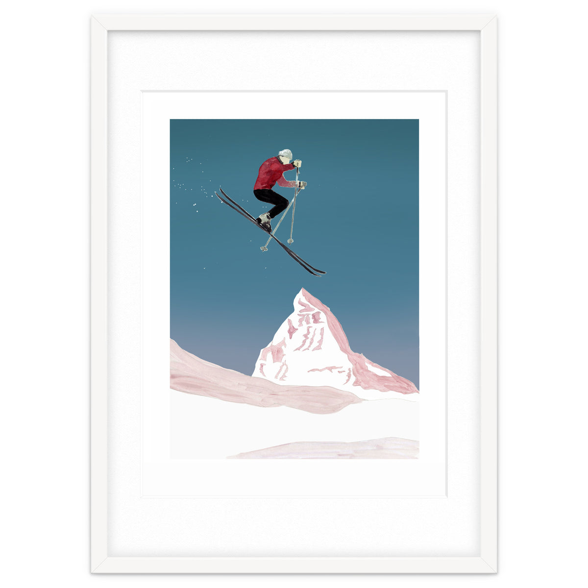 Mountain Love Skier