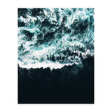 Oceanholic, Sea Waves Dark Photography, Nature Ocean Landscape Travel Eclectic Graphic Design (Print Only) thumbnail
