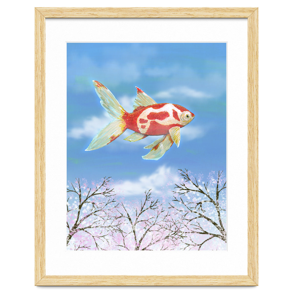 Flying goldfish