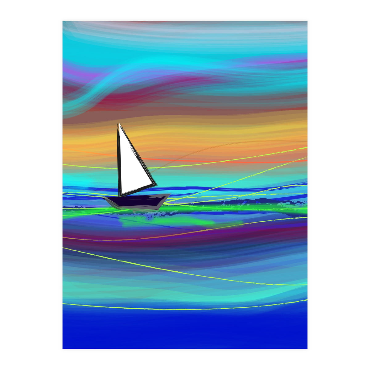 Sailing away (Print Only)