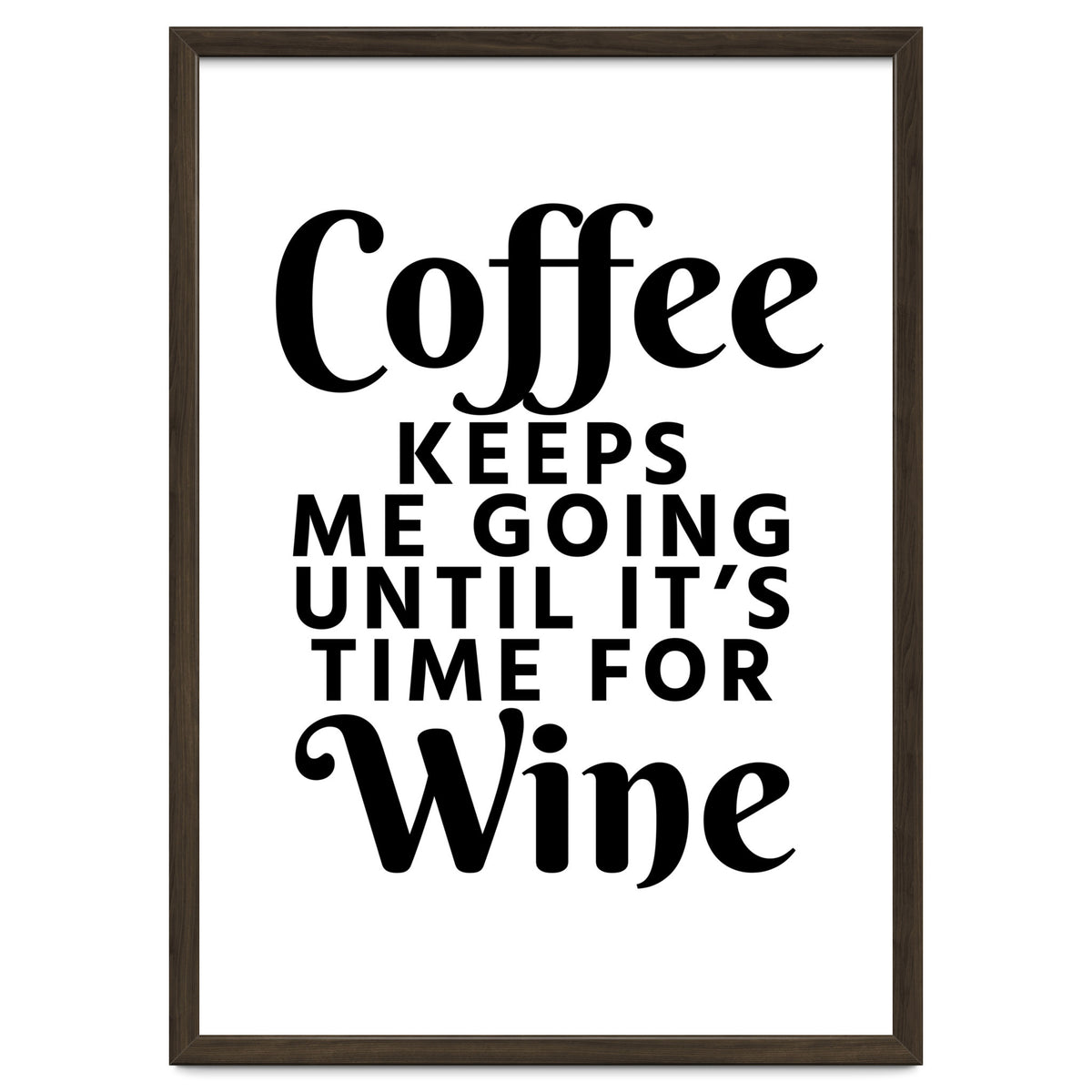 Coffee Keeps Me Going Until It's Time For Wine