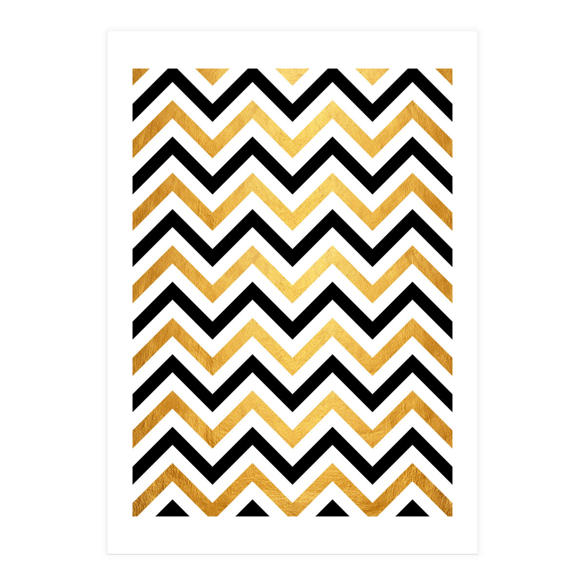 Chevron Golden III (Print Only)