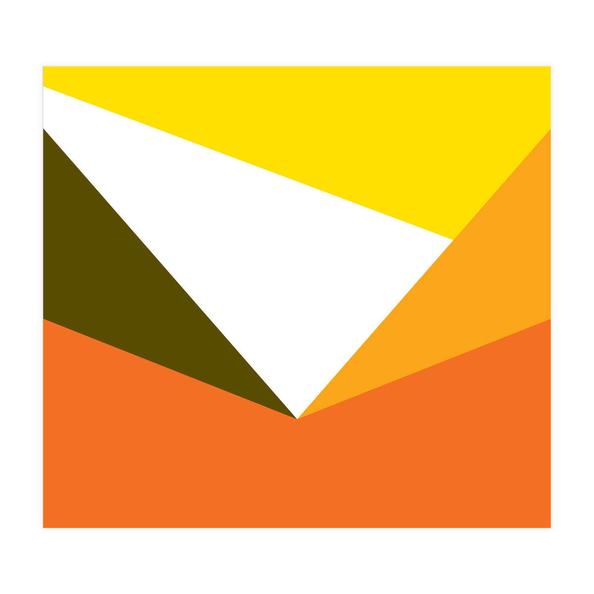 Geometric Shapes No. 58 - yellow & orange (Print Only)