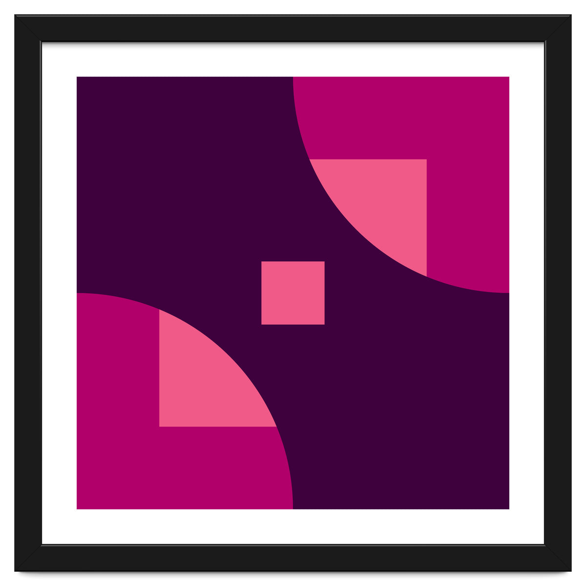 Geometric Shapes No. 1 - purple & pink squares