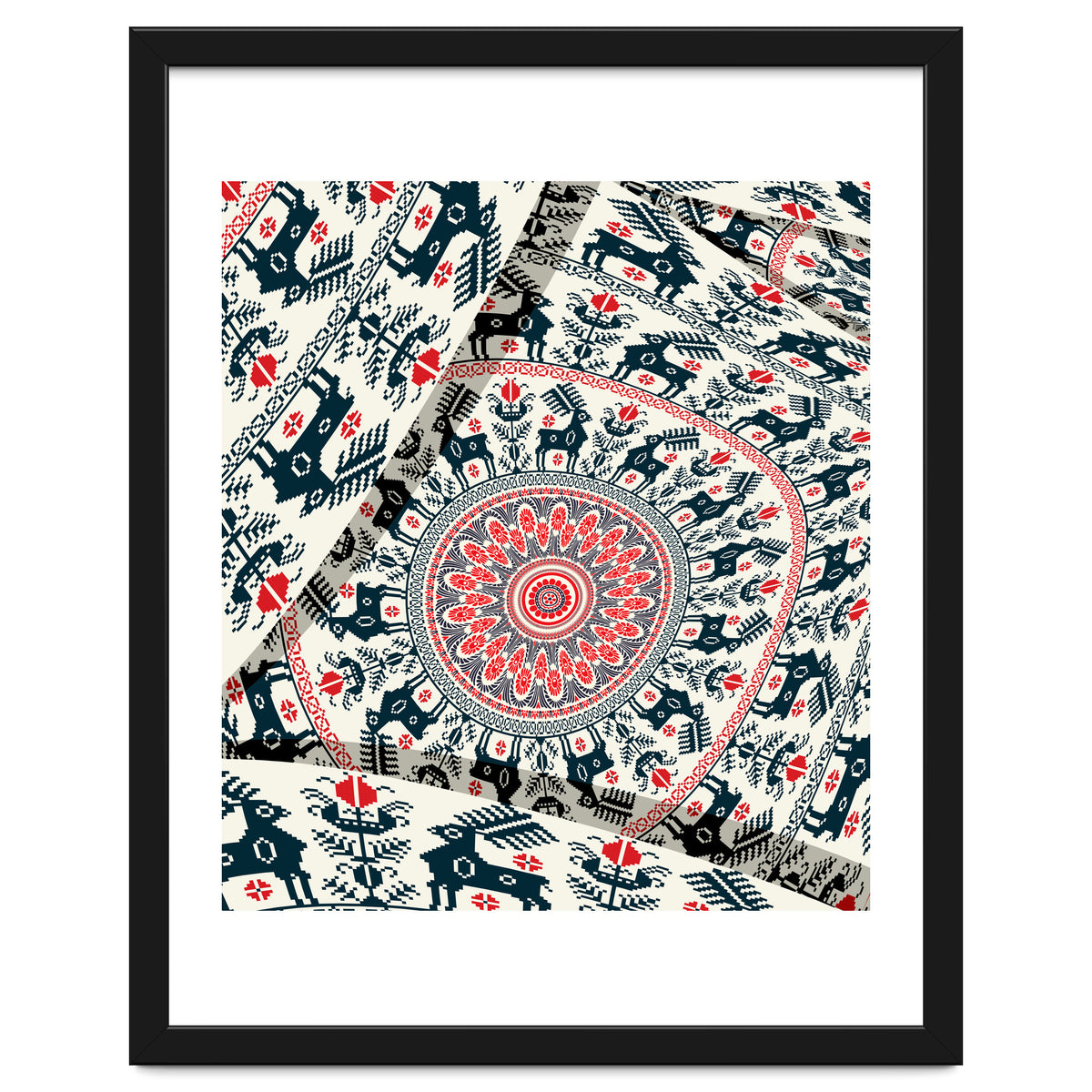 Romanian embroidery background 2