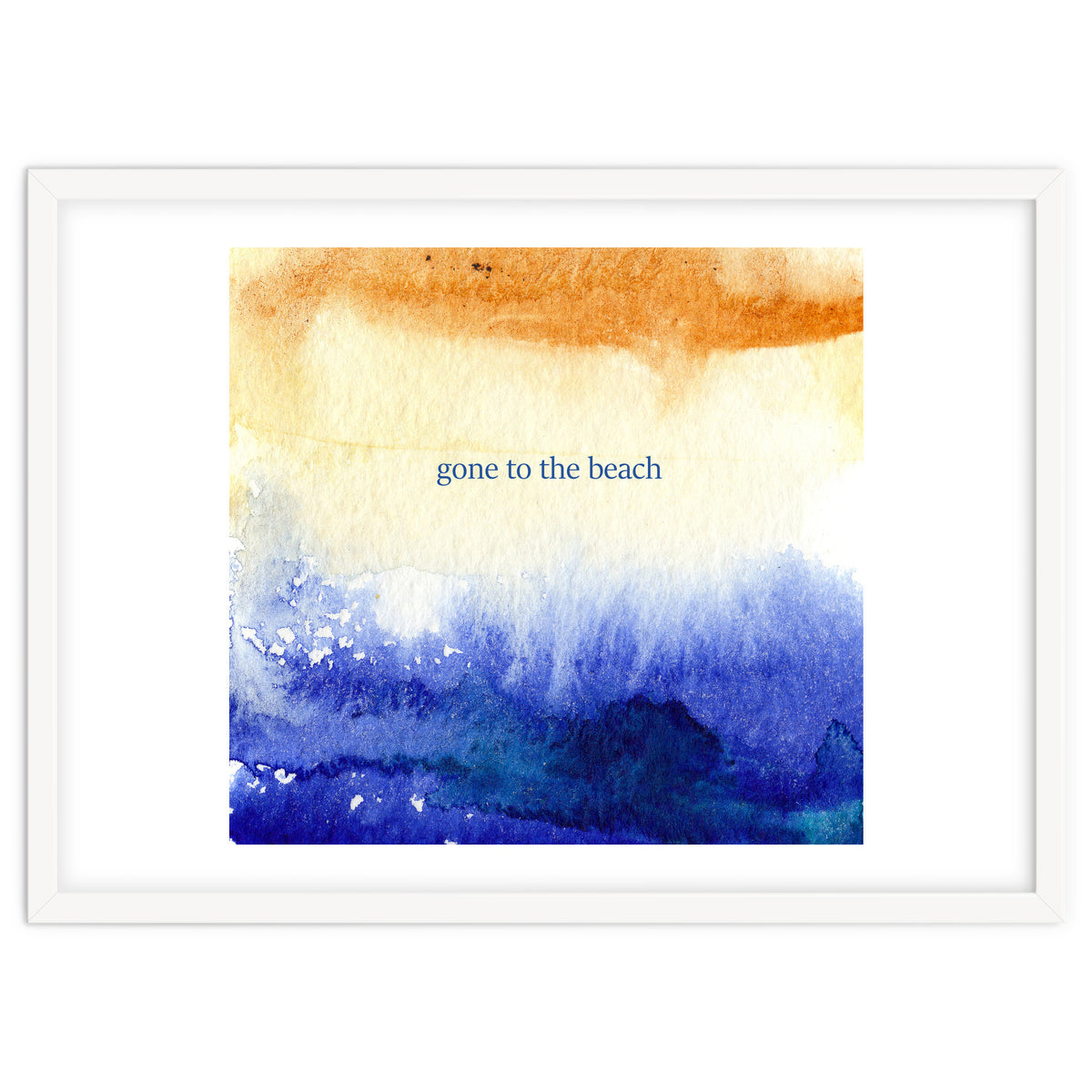 Gone to the beach || watercolor