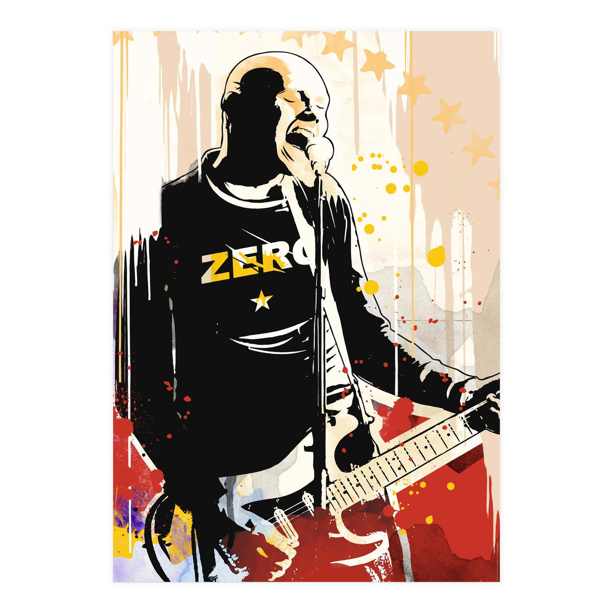 Billy Corgan pop art poster (Print Only)
