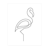 One Line Art Flamingo (Print Only) thumbnail