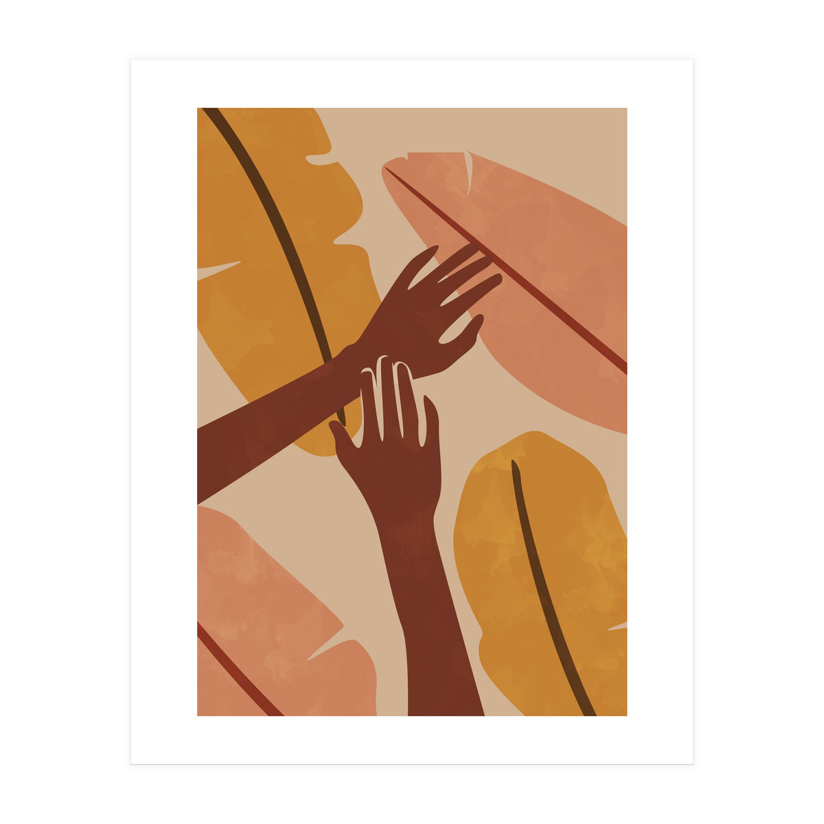 Banana Leaf Tropical Boho (Print Only)