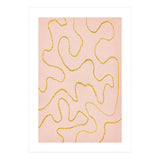 Pink and rust organic lines (Print Only) thumbnail