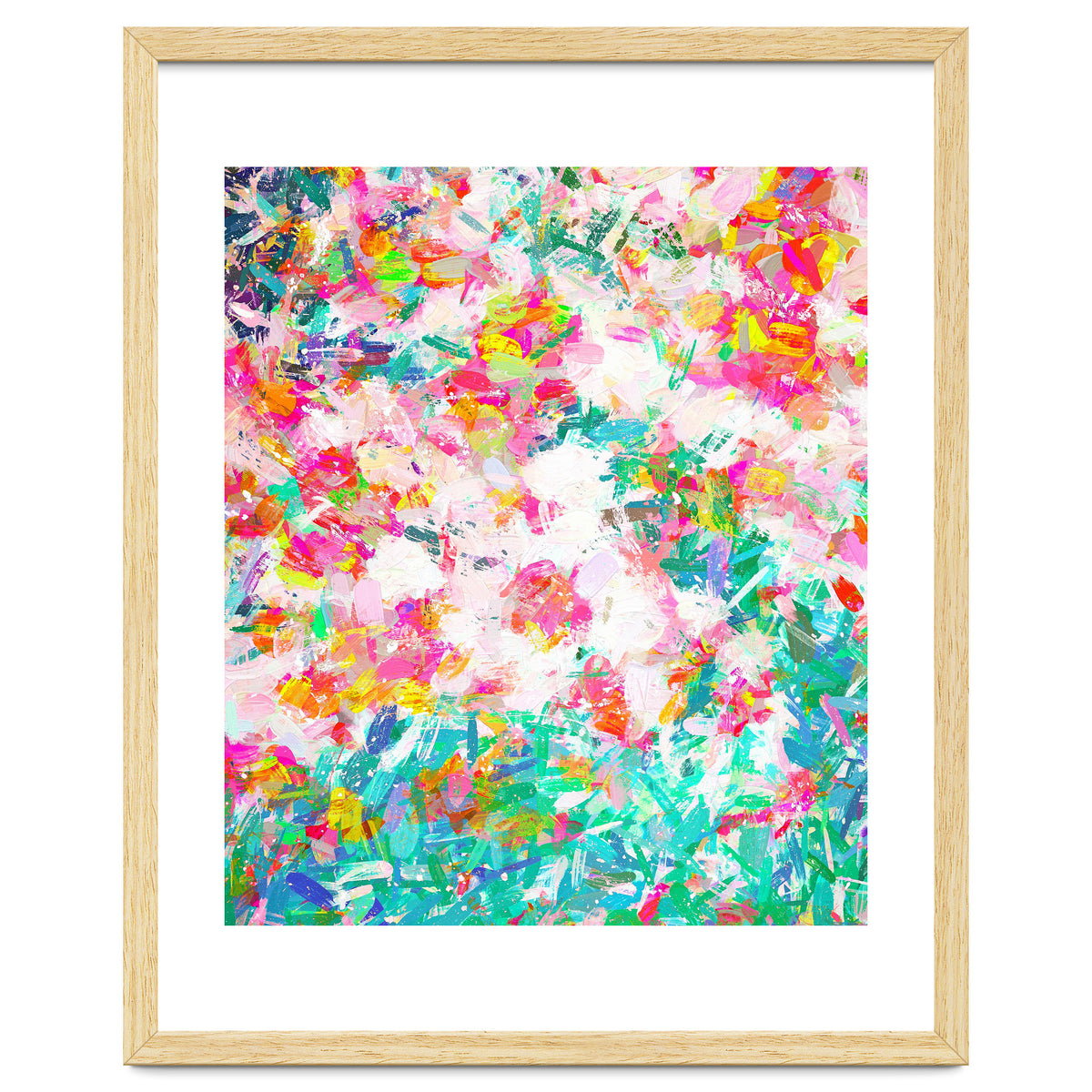 Painted Joy | Abstract Botanical Floral Nature Painting | Spring Meadow Garden