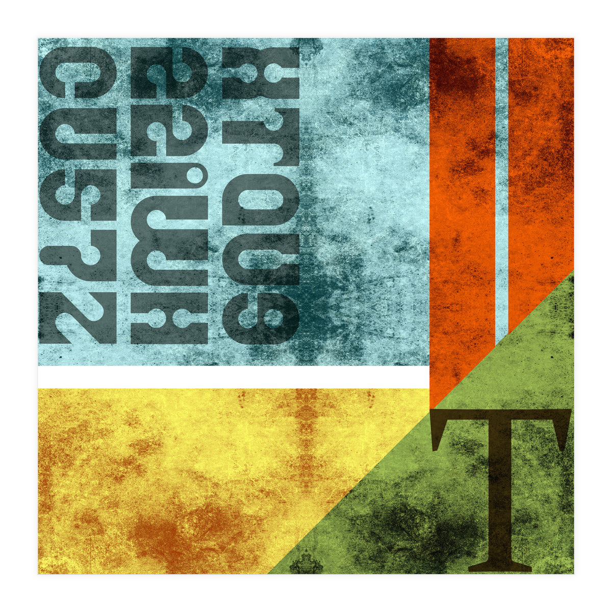 Abstract Industrial Rgby (Print Only)