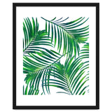 Palm Paradise, Tropical Leaves, Beachy Watercolor Painting, Minimal Nature Botanical Illustration thumbnail