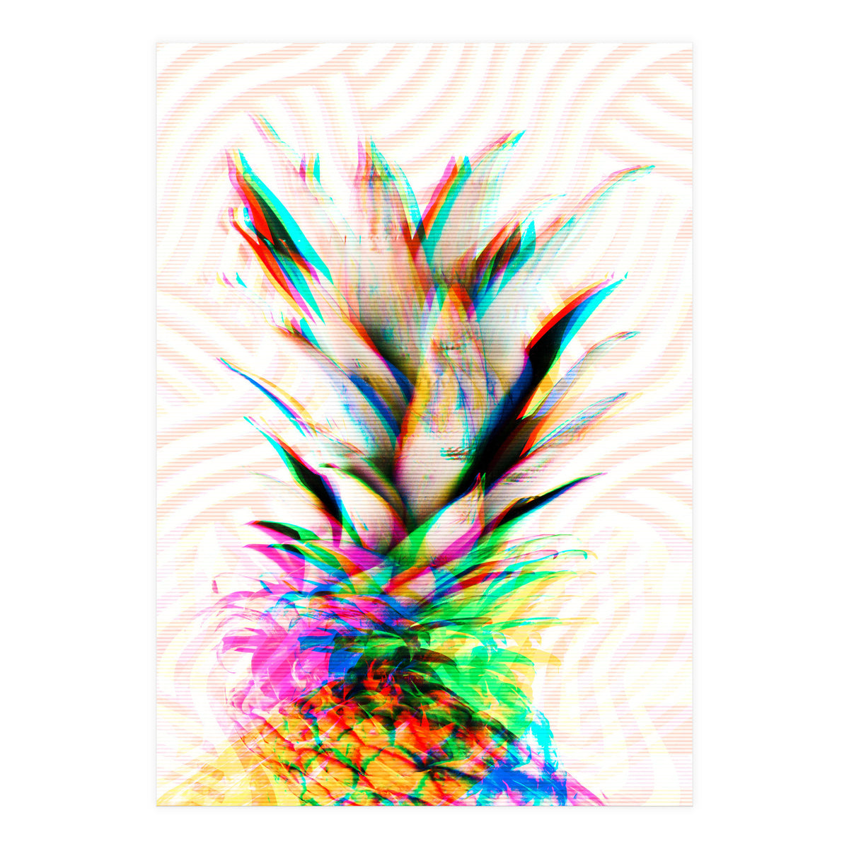 Pineapple Glitch (Print Only)