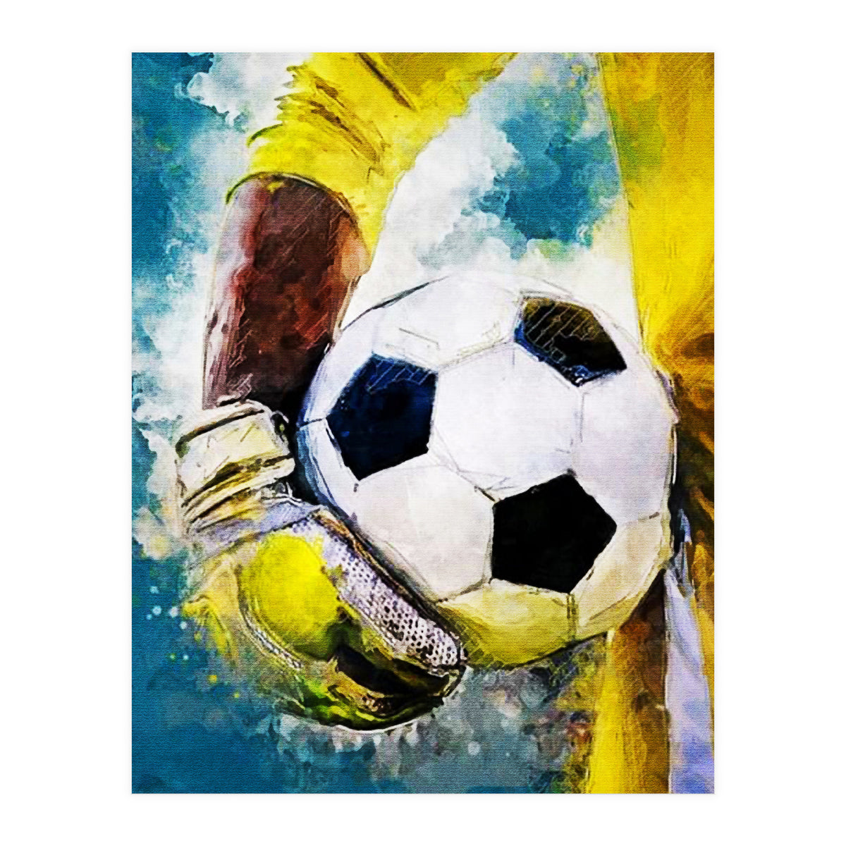 Football Player Goalkeeper (Print Only)
