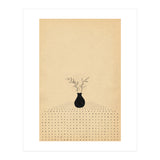 Abstract still life, vase and plants (Print Only) thumbnail