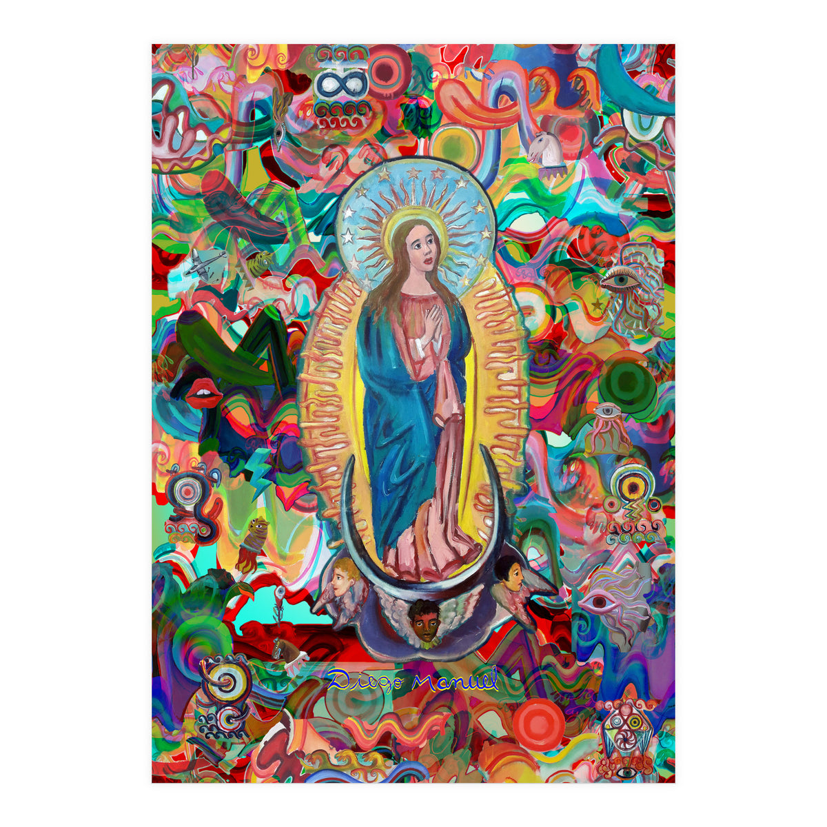 Virgen Y Graffiti 23 (Print Only)