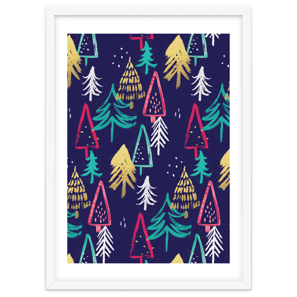 Christmas Pattern Trees