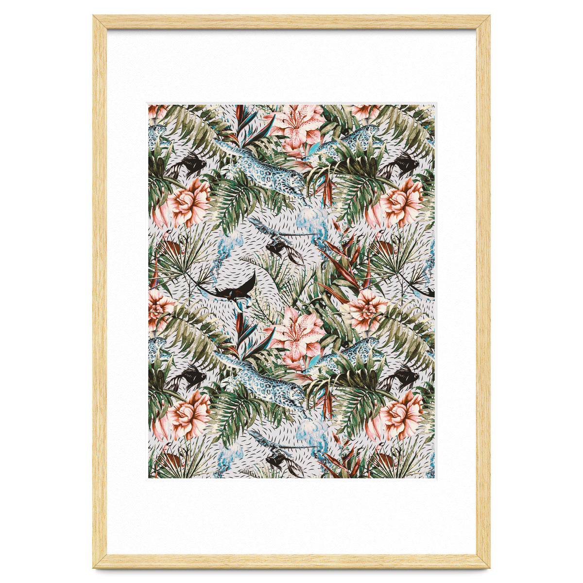 Paradisiacal flora and fauna