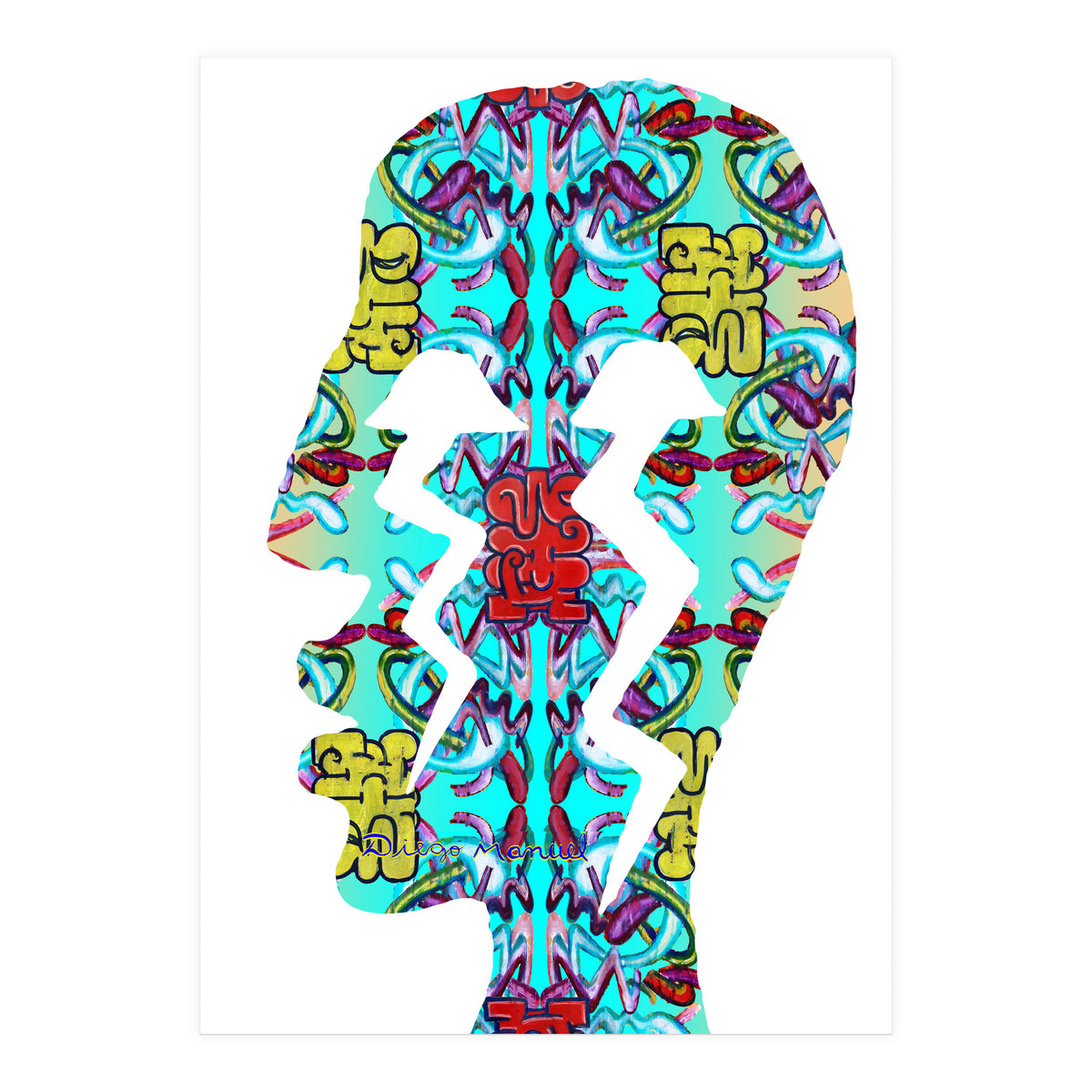 Perfil Con Rayos 6 (Print Only)