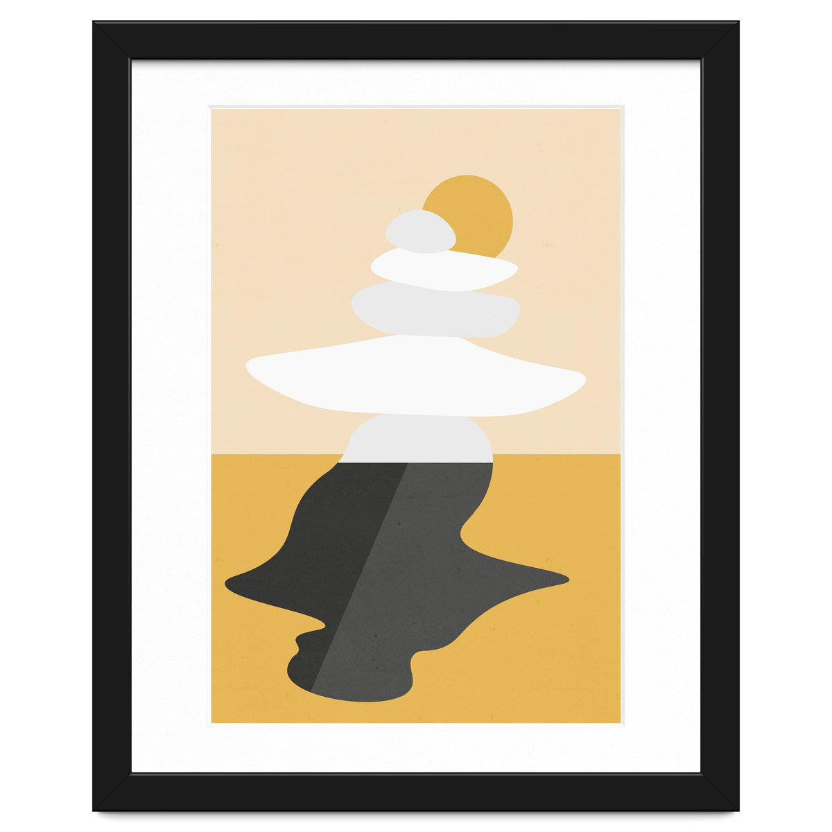 Abstract Cairn - Golden Desert