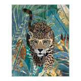 Jaguar in the gold and green tropical jungle (Print Only) thumbnail