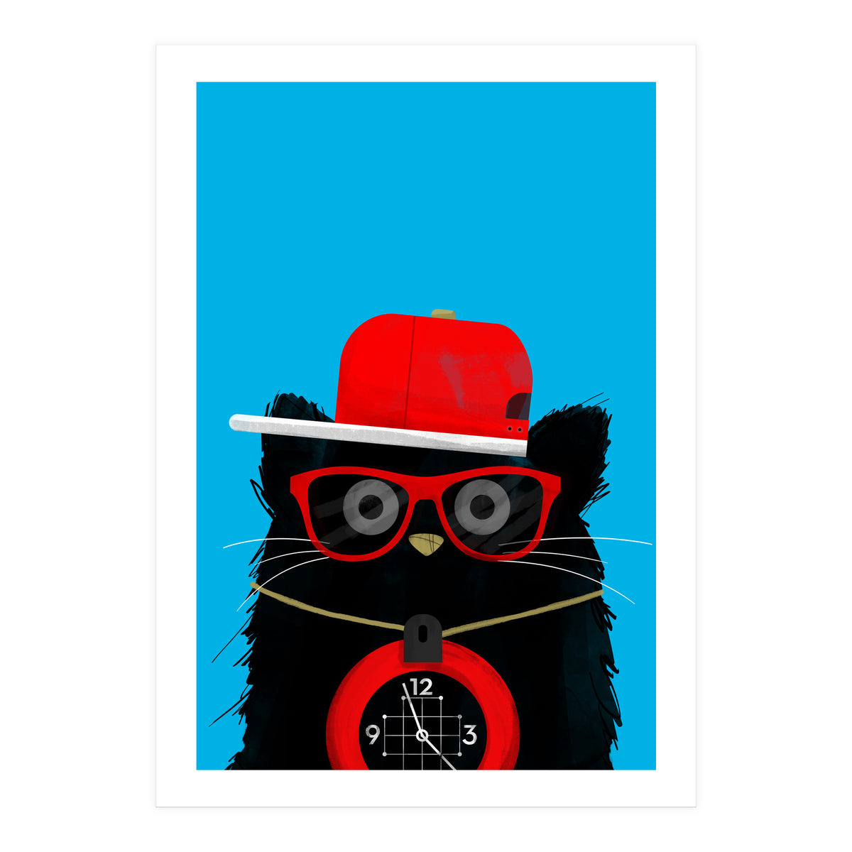 Doozal Cat Flavor Flav (Print Only)