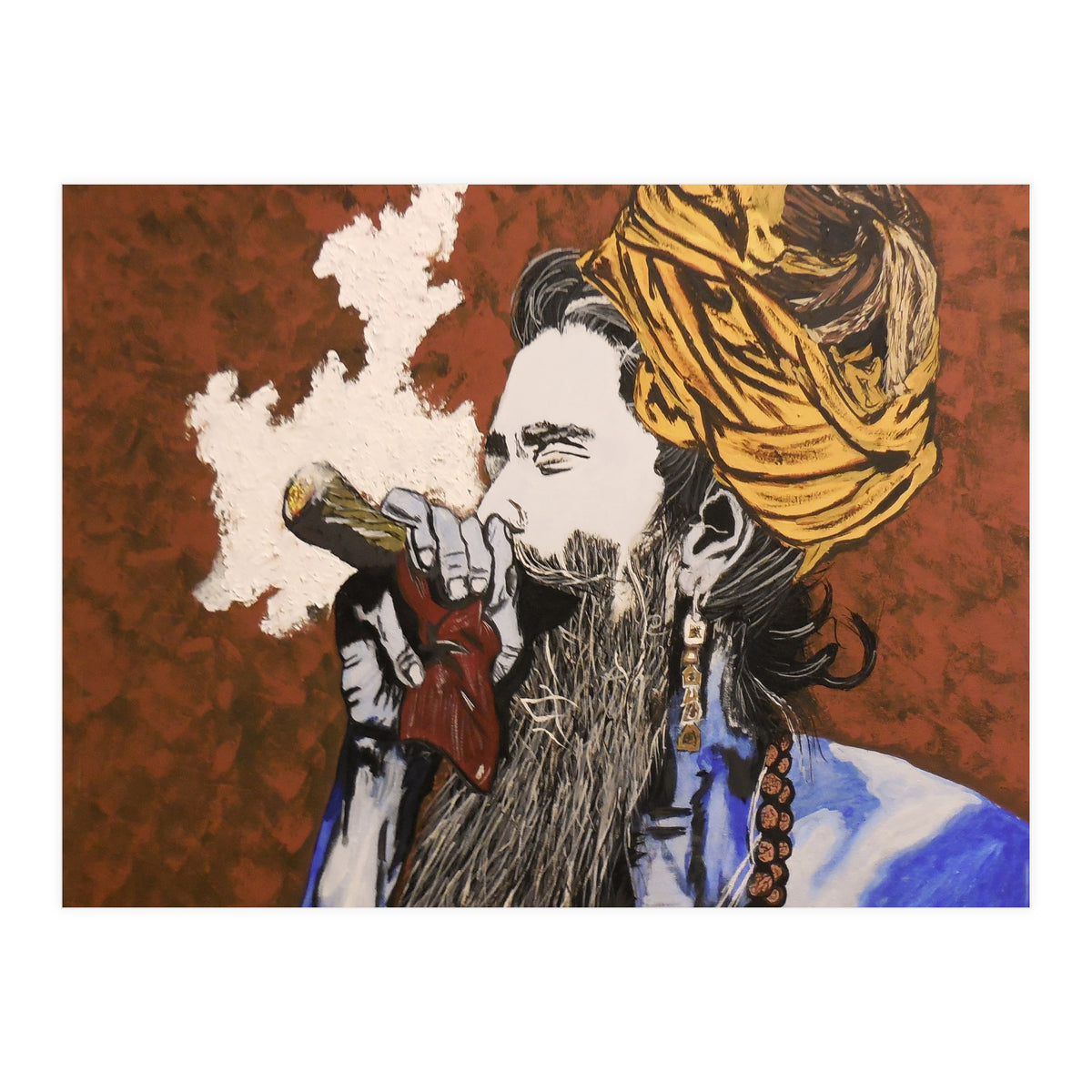 Aghori - Acrylic On Canvas (Print Only)