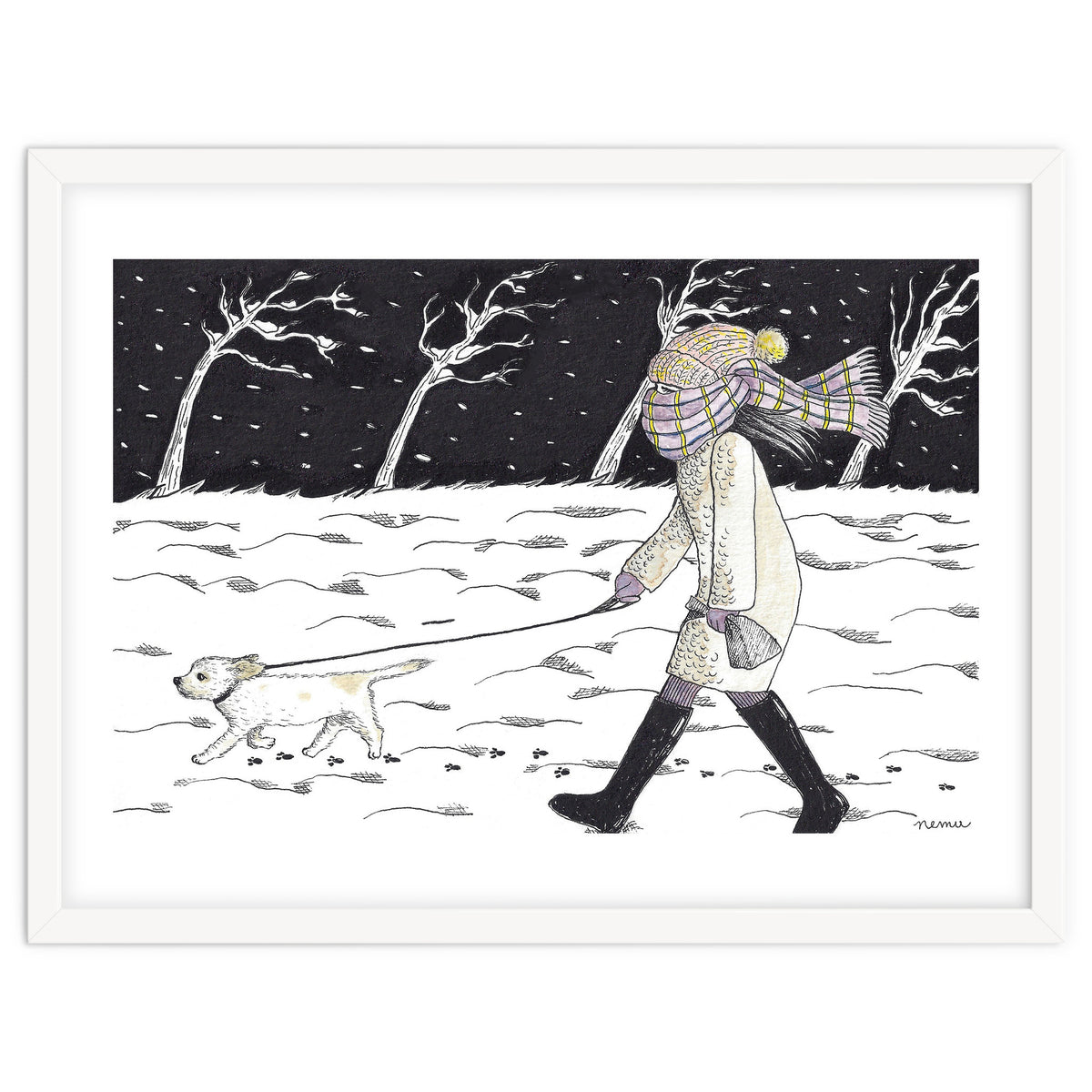 Bitter Cold Night Stroll