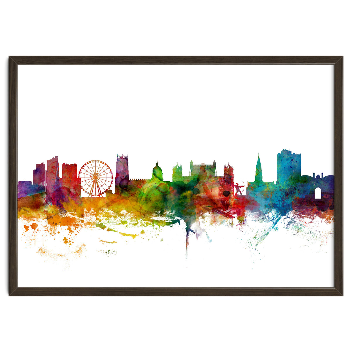 Nottingham England Skyline