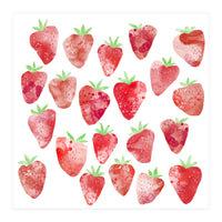 Strawberries Watercolor (Print Only)