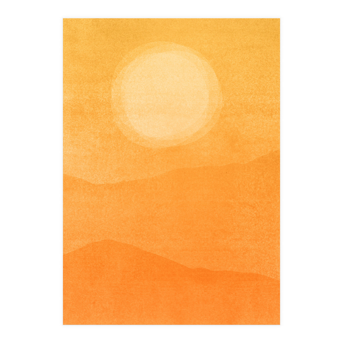 Golden Afternoon Abstract (Print Only)