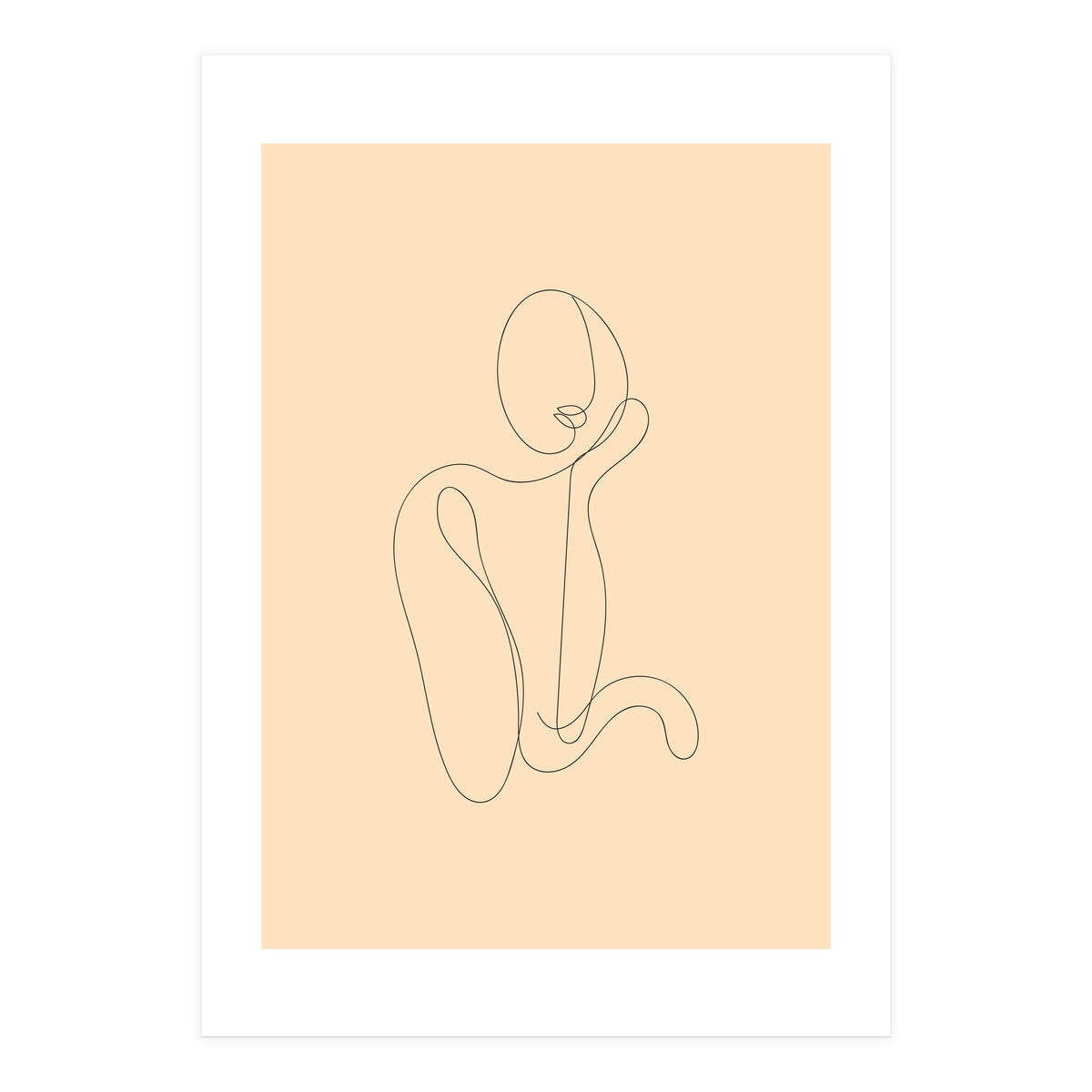 Female Line Art Drawing (Print Only)