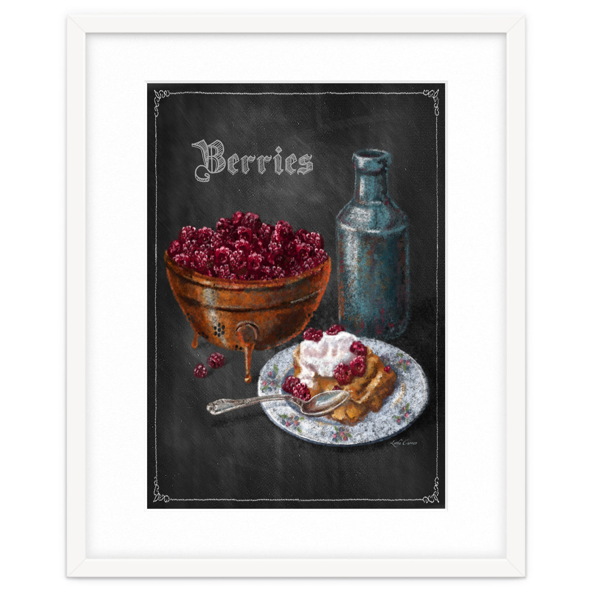 Berries Chalkboard Art