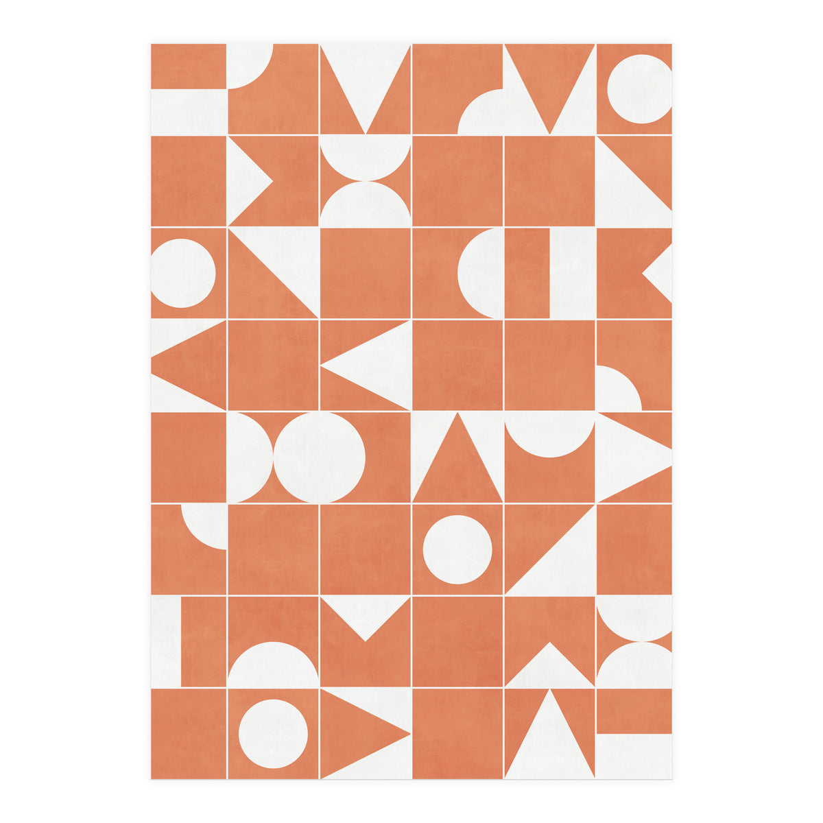 My Favorite Geometric Patterns No.14 - Coral (Print Only)