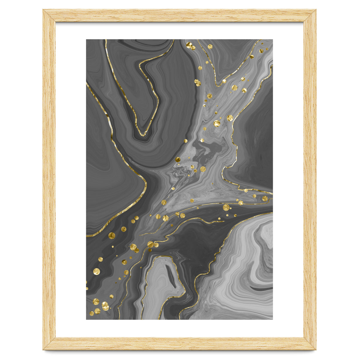Liquid Marble No. 2 | black