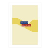 Modern Geometric Minimalist Typography You Are A Work Of Art (Print Only) thumbnail